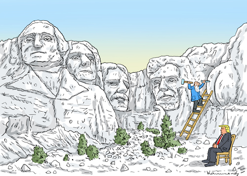 Cartoon: MOUNT RUSHMORE MEMORIAL (medium) by marian kamensky tagged obama,trump,präsidentenwahlen,usa,baba,vanga,republikaner,inauguration,demokraten,wikileaks,faschismus,jamal,khashoggi,obama,trump,präsidentenwahlen,usa,baba,vanga,republikaner,inauguration,demokraten,wikileaks,faschismus,jamal,khashoggi