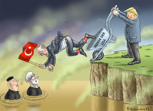 Cartoon: NEUER FEIND DER USA (medium) by marian kamensky tagged obama,trump,präsidentenwahlen,usa,baba,vanga,republikaner,inauguration,demokraten,erdogan,wikileaks,faschismus,obama,trump,präsidentenwahlen,usa,baba,vanga,republikaner,inauguration,demokraten,erdogan,wikileaks,faschismus