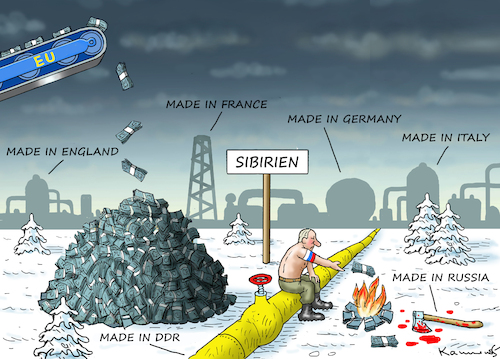 Cartoon: NICHTS IST RUSSISCH IN RUSSLAND! (medium) by marian kamensky tagged putins,bescherung,ukraine,provokation,swift,nato,osterweiterung,putins,bescherung,ukraine,provokation,swift,nato,osterweiterung