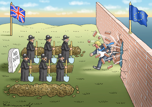 Cartoon: NO DEAL-NO FUN (medium) by marian kamensky tagged brexit,theresa,may,england,eu,schottland,weicher,wahlen,boris,johnson,nigel,farage,ostern,seidenstrasse,xi,jinping,referendum,trump,monsanto,bayer,glyphosa,strafzölle,no,brexit,theresa,may,england,eu,schottland,weicher,wahlen,boris,johnson,nigel,farage,ostern,seidenstrasse,xi,jinping,referendum,trump,monsanto,bayer,glyphosa,strafzölle