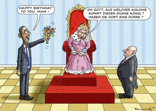 OBAMA BEI DER QUEEN