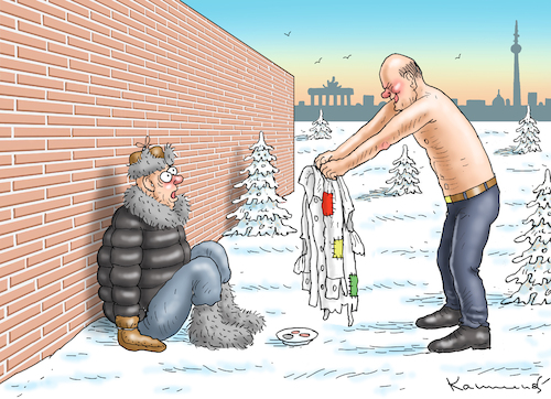 Cartoon: OLAFS LETZTES AMPELHEMD (medium) by marian kamensky tagged habecks,enegriesparmaßnahmen,hilfspaket,ampel,entlastung,habecks,enegriesparmaßnahmen,hilfspaket,ampel,entlastung