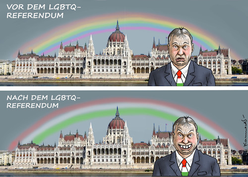 Cartoon: ORBAN BALD IM GLÜCK (medium) by marian kamensky tagged orban,bald,im,glück,orban,bald,im,glück