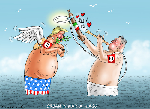 ORBAN IN MAR-A-LAGO