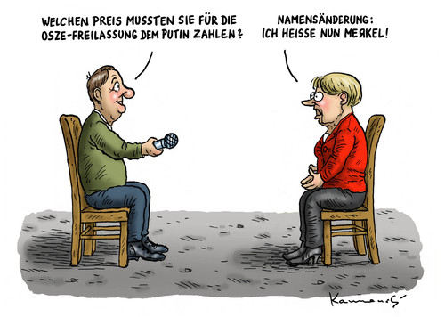 Cartoon: OSZE Freilassung (medium) by marian kamensky tagged vitali,klitsccko,ukraine,janukowitsch,demokratie,gewalt,bürgerkrieg,timoschenko,helmut,schmidt,putinversteher,donezk,osze,freilassung,merkel,putin,vitali,klitsccko,ukraine,janukowitsch,demokratie,gewalt,bürgerkrieg,timoschenko,helmut,schmidt,putinversteher,donezk,osze,freilassung,merkel,putin