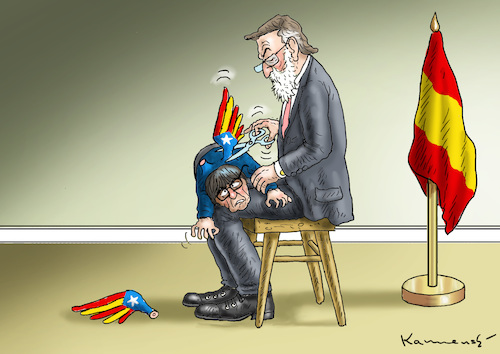 PAPA RAJOY UND PUIGDEMONT