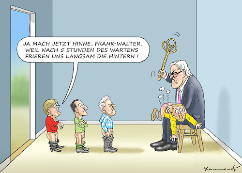 PARTEIEN-CHEFS BEI STEINMEIER