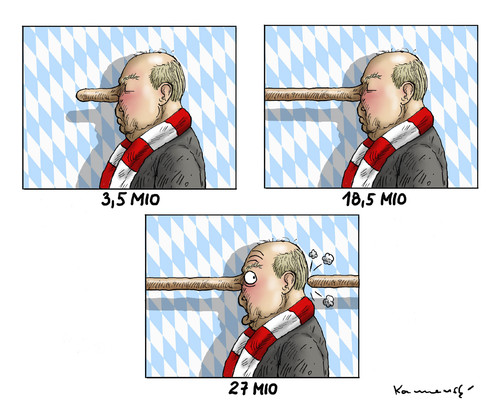 Cartoon: Pinocchio Uli Hoeness (medium) by marian kamensky tagged uli,hoeness,fc,bayern,steuerbtrug,menschenhandel,pinocchio,uli,hoeness,fc,bayern,steuerbtrug,menschenhandel,pinocchio