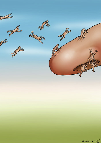 Cartoon: Polenflug (medium) by marian kamensky tagged pollenflug,allergien,polen,gesundheit,heuschnupfen,pollenflug,allergien,polen,gesundheit,heuschnupfen,schnupfen