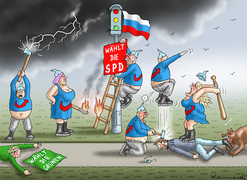 Cartoon: PRIMITIVISMUS AM SIEGESZUG (medium) by marian kamensky tagged primitivismus,am,siegeszug,spd,attacke,dresden,sachsen,afd,faschismus,primitivismus,am,siegeszug,spd,attacke,dresden,sachsen,afd,faschismus