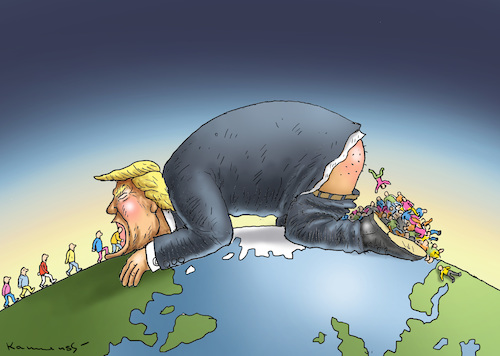 Cartoon: PROTEKTIONISMUS (medium) by marian kamensky tagged obama,trump,präsidentenwahlen,usa,baba,vanga,republikaner,inauguration,demokraten,wikileaks,faschismus,trumps,handelskrieg,strafzölle,obama,trump,präsidentenwahlen,usa,baba,vanga,republikaner,inauguration,demokraten,wikileaks,faschismus,trumps,handelskrieg,strafzölle