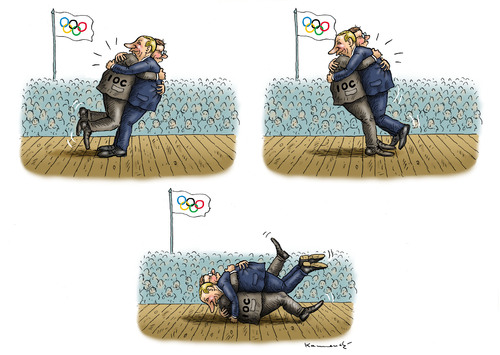 Cartoon: Putin liebt Bach (medium) by marian kamensky tagged putin,sochi,winter,olympia,homophobie,terrorismus,zahnpastabombe,bach,ioc,putin,sochi,winter,olympia,homophobie,terrorismus,zahnpastabombe,bach,ioc