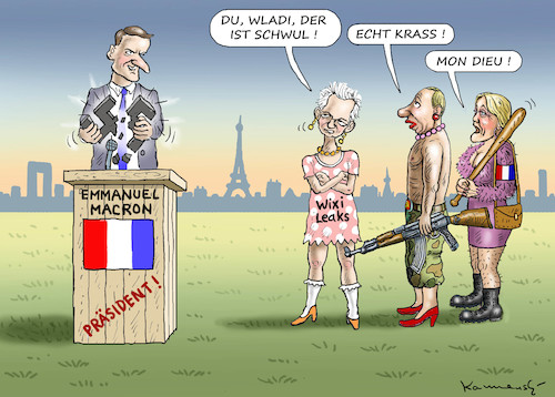 Cartoon: Putinversteher Assange (medium) by marian kamensky tagged putinversteher,assange,emmanuel,macron,le,pen,presidentenwahl,in,frankreich,putinversteher,assange,emmanuel,macron,le,pen,presidentenwahl,in,frankreich