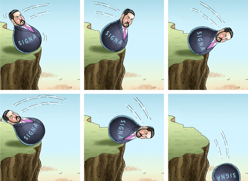 Cartoon: RENE BENKO (medium) by marian kamensky tagged rene,benko,am,abfflug,signa,rene,benko,am,abfflug,signa