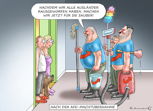 Cartoon: ROSIGE AFD-ZUKUNFT (medium) by marian kamensky tagged afd,bürgermeister,loth,raguhn,afd,bürgermeister,loth,raguhn