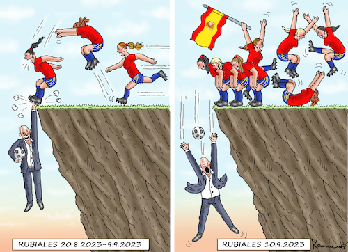 Cartoon: RUBIALES GEHT (medium) by marian kamensky tagged rubiales,geht,rubiales,geht