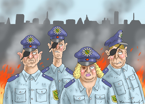 Cartoon: SÄCHSISCHE POLIZEI (medium) by marian kamensky tagged chemnitz,lynchjustiz,rchtsradikale,proteste,sachsen,chemnitz,lynchjustiz,rchtsradikale,proteste,sachsen