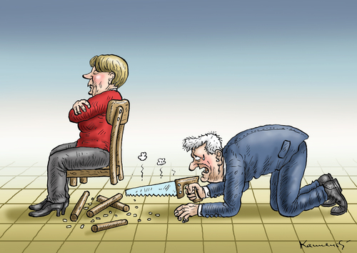 Cartoon: SÄGER SEEHOFER (medium) by marian kamensky tagged eu,flüchtlinge,asyl,politik,willkommenskultur,terrorismus,heidenau,horst,seehofer,bayern,eu,flüchtlinge,asyl,politik,willkommenskultur,terrorismus,heidenau,horst,seehofer,bayern