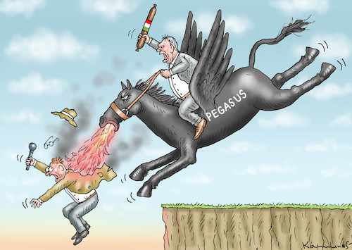 Cartoon: SALAMI-DIKTATOR ORBAN (medium) by marian kamensky tagged allgemeine,bespitzelung,orban,pressefreiheit,pegasus,bnd,allgemeine,bespitzelung,orban,pressefreiheit,pegasus,bnd