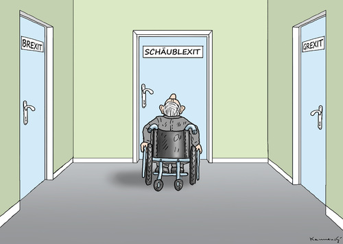 Cartoon: SCHÄUBLEXIT (medium) by marian kamensky tagged griechowestern,referendum,eu,rettungsschirm,griechenland,tsipras,alexis,alexis,tsipras,griechenland,rettungsschirm,eu,referendum,griechowestern