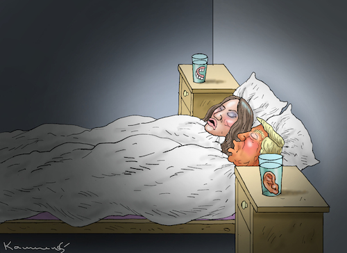 Cartoon: SCHLAGARTIG REIF GEWORDEN (medium) by marian kamensky tagged der,schuldige,des,attentats,trump,biden,der,schuldige,des,attentats,trump,biden