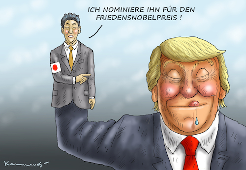 SHINZO ABE DREHT DURCH