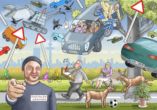 Cartoon: SOHN JAN-ICH UND MEINE EX (medium) by marian kamensky tagged umweltzerstörung,enviroment,umweltzerstörung,enviroment