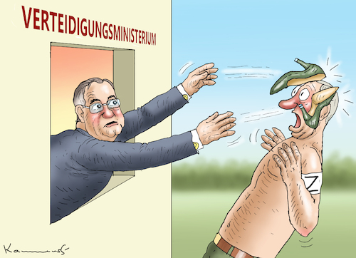 Cartoon: SOLDAT BORIS PISTORIUS (medium) by marian kamensky tagged verteidigungsministerium,boris,pistorius,verteidigungsministerium,boris,pistorius