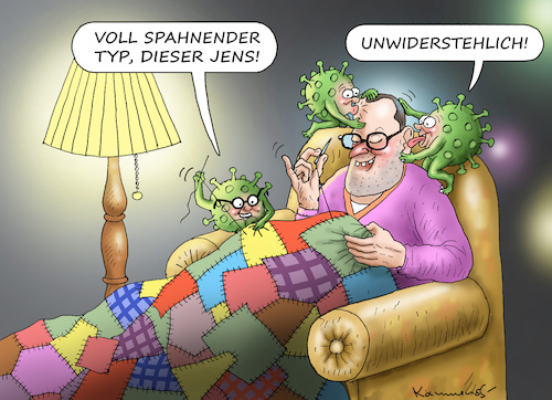 Cartoon: SPAHNENDER JENS (medium) by marian kamensky tagged delta,abmachung,spahn,lockdown,kinder,schulen,fussbal,em,johnson,delta,abmachung,spahn,lockdown,kinder,schulen,fussbal,em,johnson