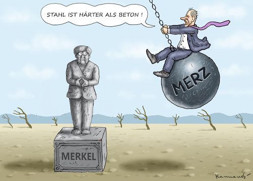 Cartoon: STAHLFRITZ MERZ (medium) by marian kamensky tagged merkel,seehofer,unionskrise,csu,cdu,flüchtlinge,gauland,merz,afd,merkel,seehofer,unionskrise,csu,cdu,flüchtlinge,gauland,merz,afd