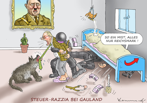 STEUER-RAZZIA BEI GAULAND