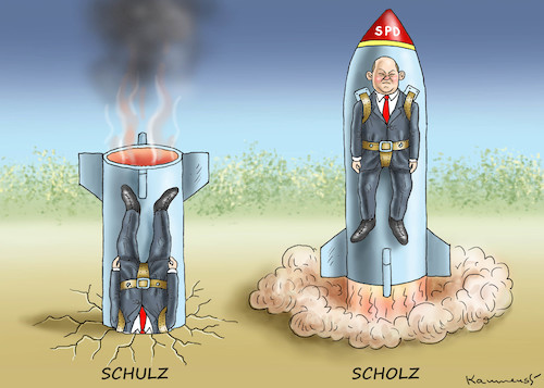 Cartoon: STOLZ VOM SCHULZ ZUM SCHOLZ (medium) by marian kamensky tagged groko,spd,parteitag,schulz,würselen,merkel,olaf,scholz,groko,spd,parteitag,schulz,würselen,merkel,olaf,scholz