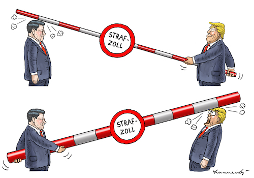 Cartoon: STRAFZÖLLE GEGEN XI (medium) by marian kamensky tagged obama,trump,präsidentenwahlen,usa,baba,vanga,republikaner,inauguration,demokraten,wikileaks,faschismus,trumps,handelskrieg,strafzölle,obama,trump,präsidentenwahlen,usa,baba,vanga,republikaner,inauguration,demokraten,wikileaks,faschismus,trumps,handelskrieg,strafzölle