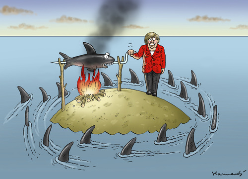 TAPFERE FRAU MERKEL