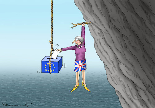 Cartoon: THERSA MUSS WÄHLEN (medium) by marian kamensky tagged brexit,theresa,may,england,eu,schottland,weicher,wahlen,boris,johnson,nigel,farage,referendum,brexit,theresa,may,england,eu,schottland,weicher,wahlen,boris,johnson,nigel,farage,referendum