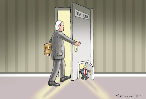 Cartoon: TIME TO CHANGE (medium) by marian kamensky tagged us,wahlen,joe,biden,trump,corona,bob,woodward,harris,pence,us,wahlen,joe,biden,trump,corona,bob,woodward,harris,pence