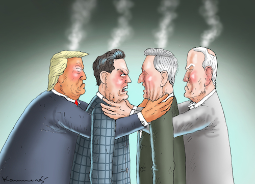 Cartoon: TRUMP GAETZ MCCARTER BIDEN (medium) by marian kamensky tagged trump,gaetz,mccarter,biden,trump,gaetz,mccarter,biden