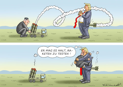 TRUMP LIEBT ROCKETMAN KIM