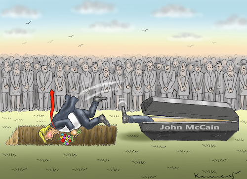 Cartoon: TRUMP UND JOHN MCCAIN (medium) by marian kamensky tagged obama,trump,präsidentenwahlen,usa,baba,vanga,republikaner,inauguration,demokraten,wikileaks,faschismus,trumps,handelskrieg,john,bolton,strafzölle,mccain,obama,trump,präsidentenwahlen,usa,baba,vanga,republikaner,inauguration,demokraten,wikileaks,faschismus,trumps,handelskrieg,john,bolton,strafzölle,mccain