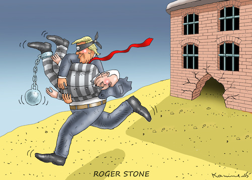 Cartoon: TRUMP UND ROGER STONE (medium) by marian kamensky tagged coronavirus,epidemie,gesundheit,panik,stillegung,george,floyd,twittertrump,pandemie,coronavirus,epidemie,gesundheit,panik,stillegung,george,floyd,twittertrump,pandemie