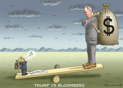 TRUMP VS BLOOMBERG By marian kamensky | Politics Cartoon ...