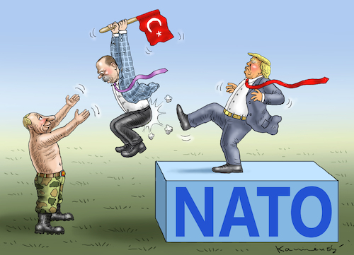 Cartoon: TRUMPDOGAN (medium) by marian kamensky tagged obama,trump,präsidentenwahlen,usa,baba,vanga,republikaner,inauguration,demokraten,kim,jong,un,wikileaks,faschismus,singarur,nato,summit,obama,trump,präsidentenwahlen,usa,baba,vanga,republikaner,inauguration,demokraten,kim,jong,un,wikileaks,faschismus,singarur,nato,summit