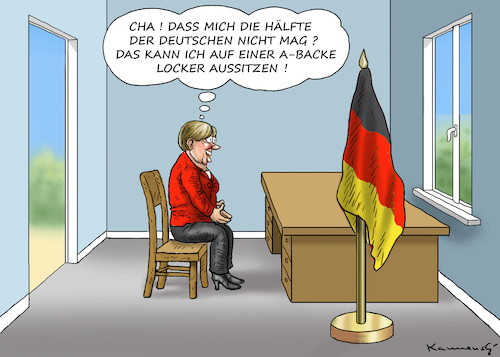 UMFRAGETIEF FÜR MERKEL