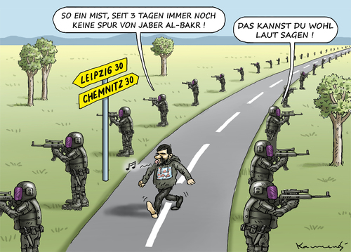 Cartoon: UNFASSBARER JABER AL BAKR (medium) by marian kamensky tagged unfassbarer,jaber,al,bakr,unfassbarer,jaber,al,bakr