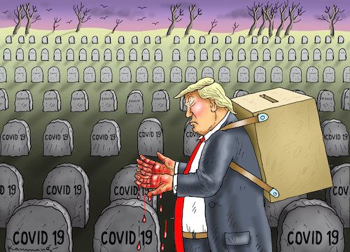 Cartoon: UNSCHULDSDESINFEKTOR TRUMP (medium) by marian kamensky tagged coronavirus,epidemie,gesundheit,panik,stillegung,trump,pandemie,coronavirus,epidemie,gesundheit,panik,stillegung,trump,pandemie