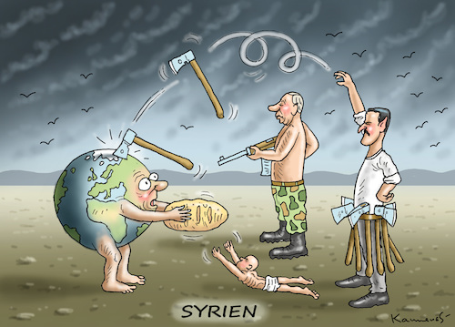 Cartoon: VEREINTE NATIONEN IN SYRIEN (medium) by marian kamensky tagged afrin,kurden,erdogan,syrien,aramenien,genozid,präsidentenwahlen,türkeiwahlen,kurdistan,trump,is,putin,libyen,idlib,assad,avantgarde,afrin,kurden,erdogan,syrien,aramenien,genozid,präsidentenwahlen,türkeiwahlen,kurdistan,trump,is,putin,libyen,idlib,assad,avantgarde