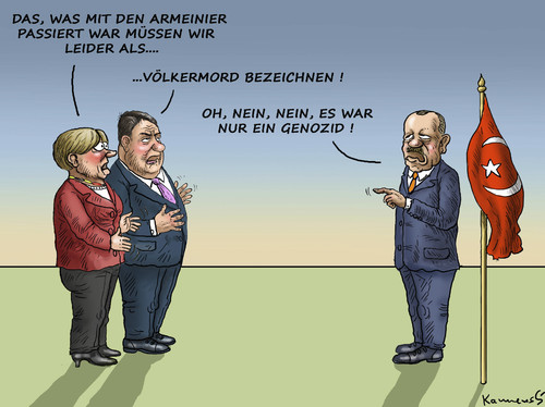 Cartoon: Völkermord an Armenier (medium) by marian kamensky tagged völkermord,an,armenier,völkermord,an,armenier