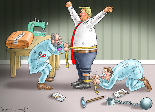 Cartoon: VORBEREITUNG (medium) by marian kamensky tagged musk,befreit,twitter,trump,midterms,nancy,pelosi,musk,befreit,twitter,trump,midterms,nancy,pelosi