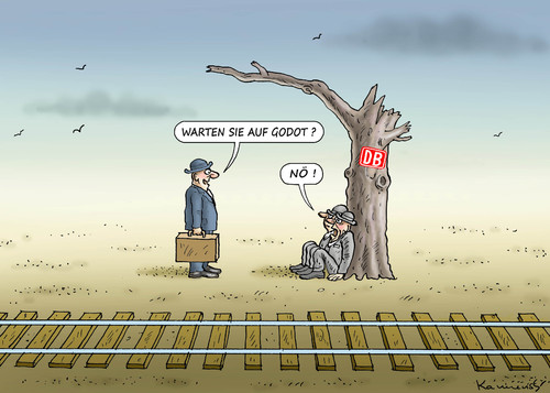 WARTEN AUF GODOT WESELSKY By marian kamensky Politics Cartoo