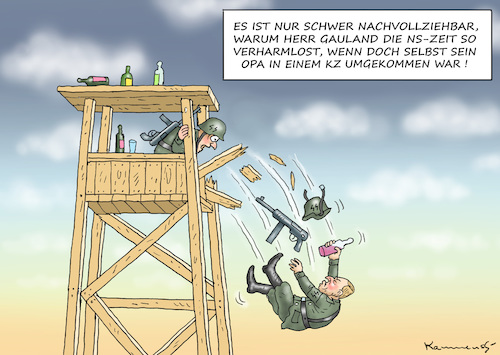 Cartoon: WARUM GAULAND NÖRGELT (medium) by marian kamensky tagged söder,puscht,gegen,seehofer,csu,bayern,vogelschiss,gauland,kreuze,söder,puscht,gegen,seehofer,csu,bayern,vogelschiss,gauland,kreuze